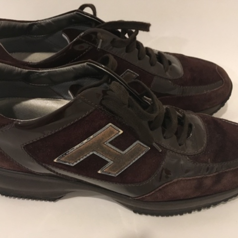 Hogan Interactive Sneaker Brown Suede/Patent H